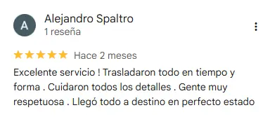 Reseña de cliente 5 - Google Maps